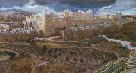 Heródes temploma a mi uraink idejében, 1886-96 körül (guache kartonon) (lásd még: 182200)