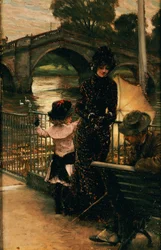 A művész, Mrs. Kathleen Newton és unokahúga, Lilian Hervey a Temze mellett, Richmondban, 1878-79