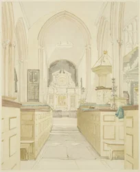 Mindenszentek templomának belseje