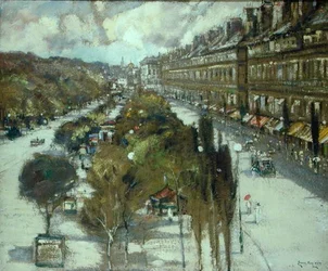 Parisian Boulevard (pasztell papíron)