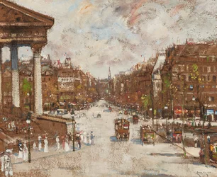 Place De La Madeleine (olaj a kártyán)