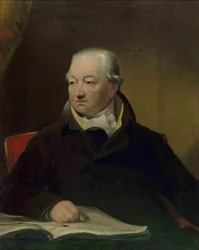 Johann Peter Salomon hegedűművész és zeneszerző portréja 1745-1815, c. 1815.
