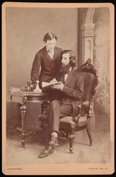 Samuel Edward Warren portréja 1831-1909 diákjával, 1877 előtt.