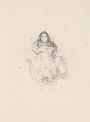 Portrétanulmány: Mrs. Philip, No. 3 (recto) Portrétanulmány: Geneviève Mallarmé (verso)