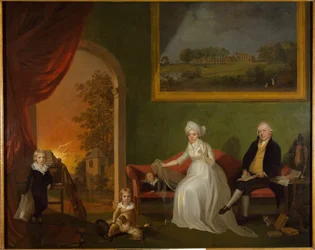 Robert Mynors és családja portréja, 1797.