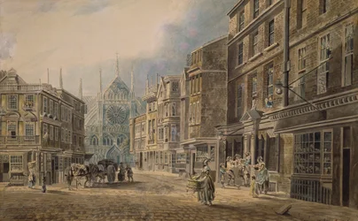 London, Old Tothull St. Leading to Westminster Abbey, 1776