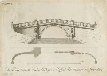 Chillington Park – Bridge: metszet, nd [c 1789] (nyomtatás)