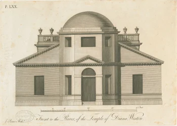 Weston-under-Lizard – Diana temploma: metszet, nd [c 1765-1770]