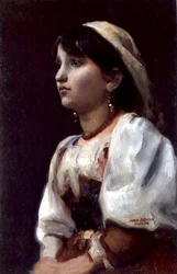 Olasz lány, 1890 körül (olaj, vászon)