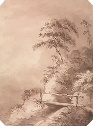 Gyaloghíd a Hilly Stream felett