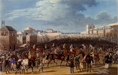 The Race Over, Charles Hunt nyomat, 1836 (akvatinta)