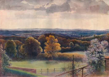 „Kilátás a Coneyhurst Hillről, Ewehurst”, 1911, 1914
