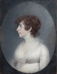 Lady Wilmot (pasztell szürke papíron)