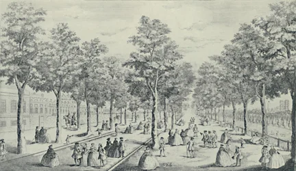 Társaság a bevásárlóközpontban, 1741, 1920