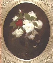 Csendélet rózsákkal (olaj, vászon)