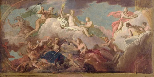 Time, Truth and Justice, c.1716 (oil on canvas)