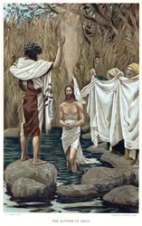 Jézus megkeresztelkedése Keresztelő János által, 1890