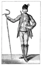 James Boswell, esq egy fegyveres korzikai főnök ruhájában, 1769.