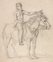 Lord Stanhope (később Chesterfield grófja) mint kisfiú, pónin lovagolva