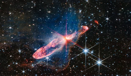 Herbig-Haro 46/47 (NIRCam kép)