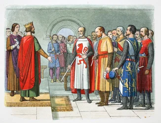 Henrik király és parlamentje, Westminster, 1258, 1864.