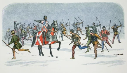 Lord Fauconberg stratégiája a towtoni csatában, Yorkshire, 1461, 1864.