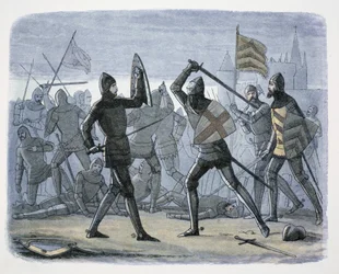 Calais ostroma, Franciaország, 1346-1347 1864
