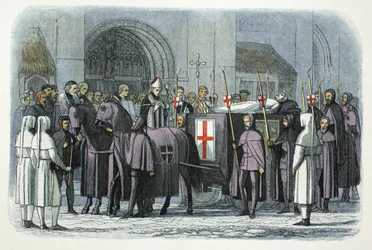 II. Richárd holttestét a londoni Szent Pál-székesegyházba vitték 1400-ban, 1864-ben