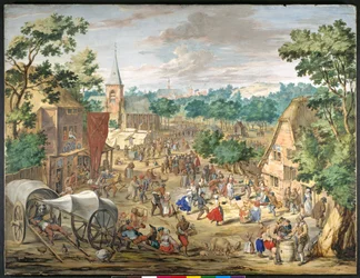 Egy Kermesse (guache papíron)