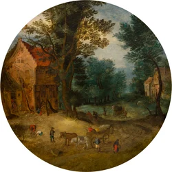 Flamand táj, 1588-1625 körül (olaj, tábla)