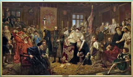 „A lublini unió”: 1569. július 1-jén Lublinban (Lengyelország) aláírt politikai szerződés, amely a Lengyel Királyságot és a Litván Nagyfejedelemséget egyetlen államban, a választott monarchia által irányított Két Nemzet Köztársaságában egyesítette