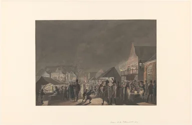 Vásár az amszterdami Botermarktban, 1810