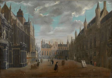 Burg tér, Bruges, 1696.
