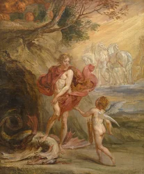 Apolló és Python (olaj, vászon)