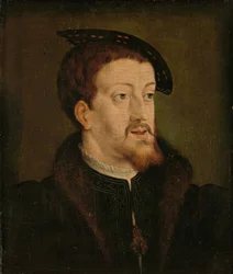 V. Károly portréja, 1530 körül (olaj, tábla)