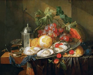 Barokk: Nature morte de petit dejeuner - Reggeli csendélet, Heem, Jan Davidsz. (1606-1684)