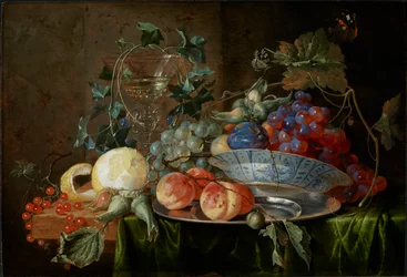 Csendélet gyümölccsel és pohárral à la mode de Venise, 1652 körül.