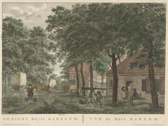 Haarlemmel szemben Gezigt buyten Harlem / vue de Hors Harlem (cím a tárgyon)