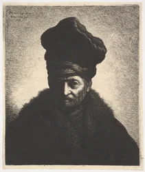Egy férfi portréja, Rembrandt nyomán, 1633.