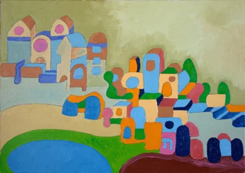 Művésztelep, 2010 (olaj, vászon)