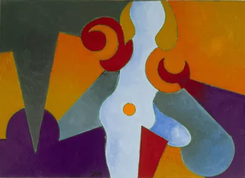 Blue Pin-Up Girl, 2009 (olaj, vászon)