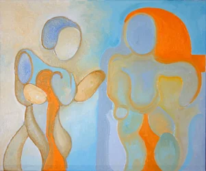Férfi és Nő 1, 2009 (olaj, vászon)