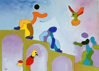 Felemelkedés oda, ahonnan jöttünk, 2009 (olaj, vászon)