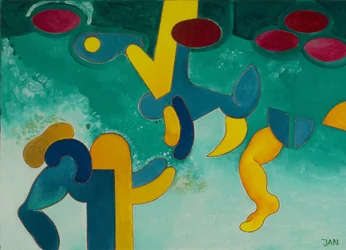 Víz alatt, 2009 (olaj, vászon)