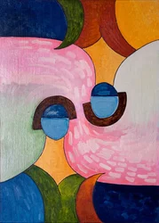 Fejjel lefelé és kifordítva, 2007 (olaj, fa)