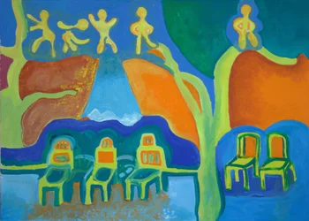 Megjött a tél, 2009 (olaj, vászon)