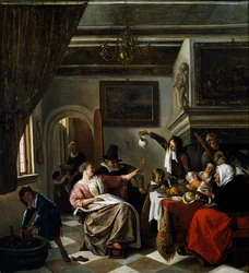 Családi ünnep, Jan Steen (1626-1679)