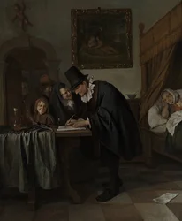 Az orvosok látogatása, 1665 körül