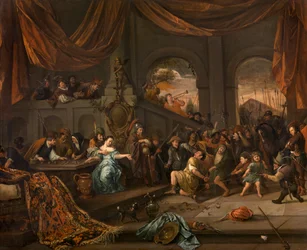 Sámson kigúnyolása, 1675 körül.