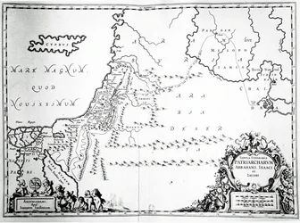 Ábrahám, Izsák és Jákob utazásainak térképe, 1652